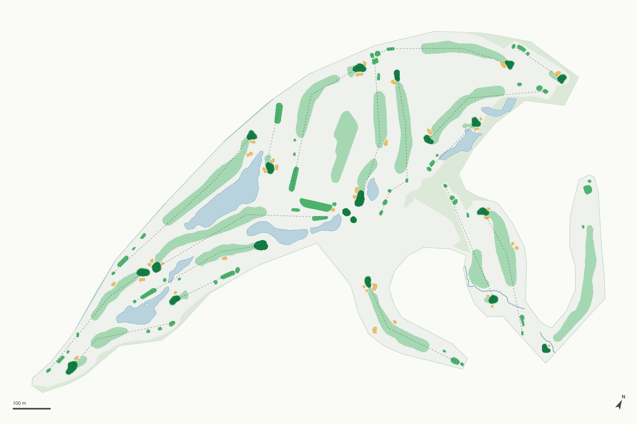 Map of River Glen Country Club