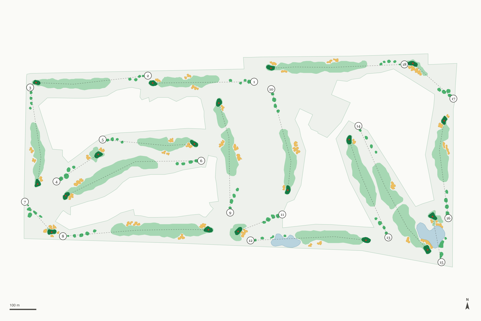 Map of The Legacy Golf Club
