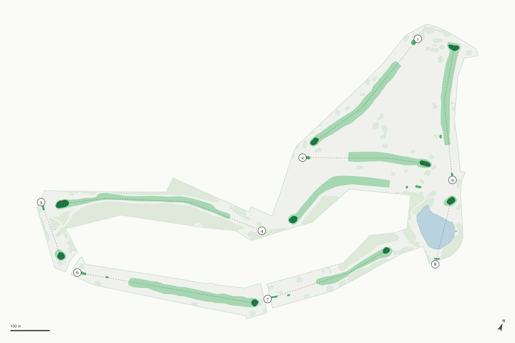 Map of Aspen Hills Golf Course