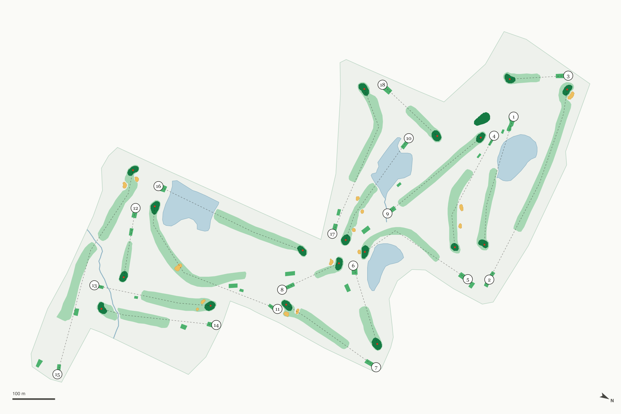 Map of Cape Jaycee Municipal Golf Course