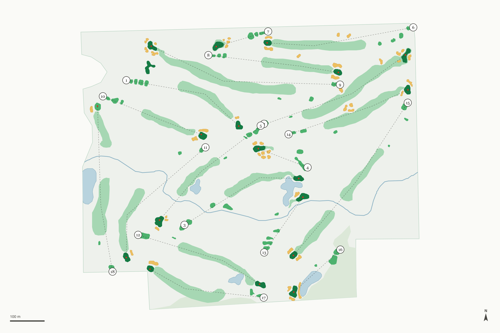 Map of Big Run Golf Club
