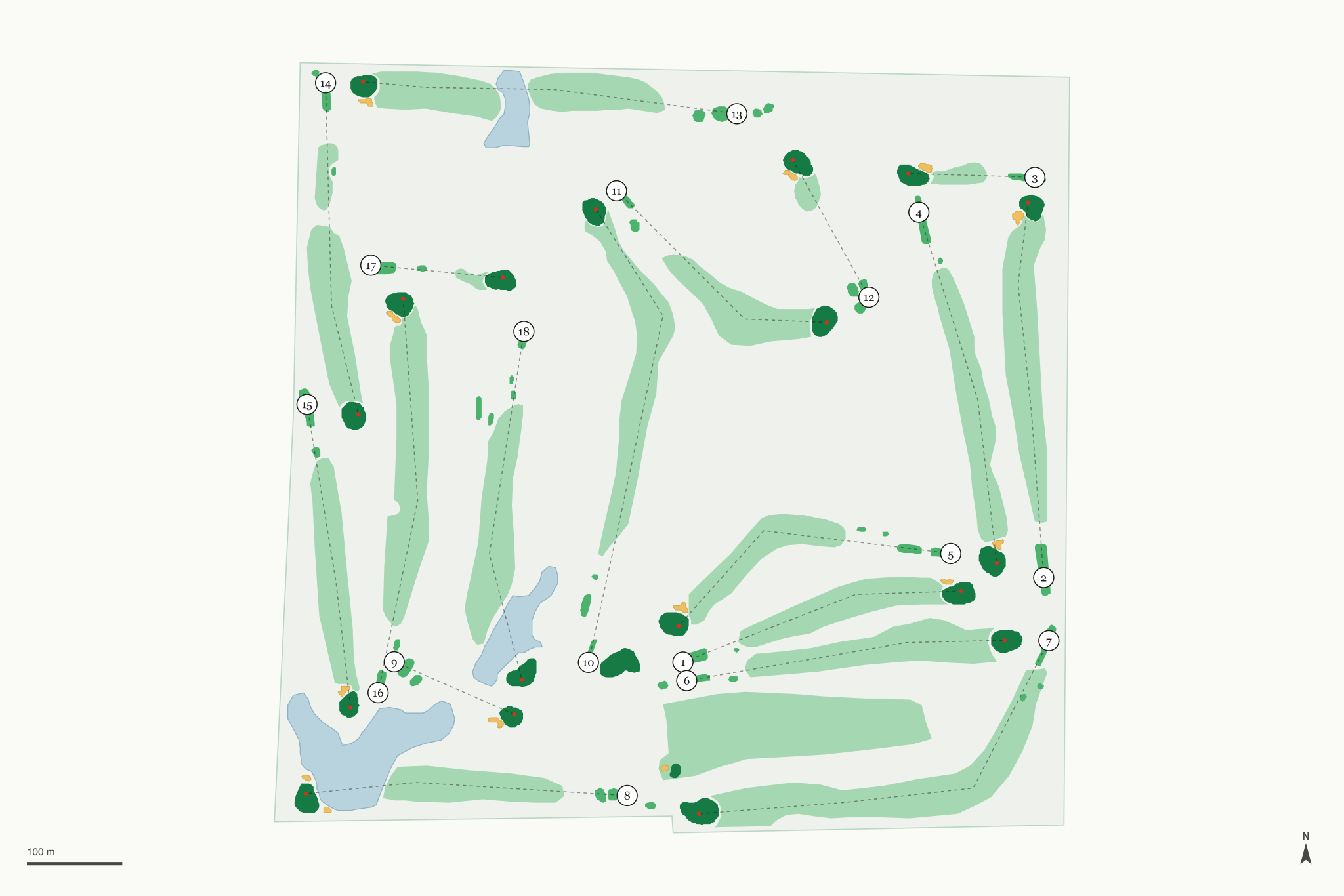 Map of Battle Creek Golf Course