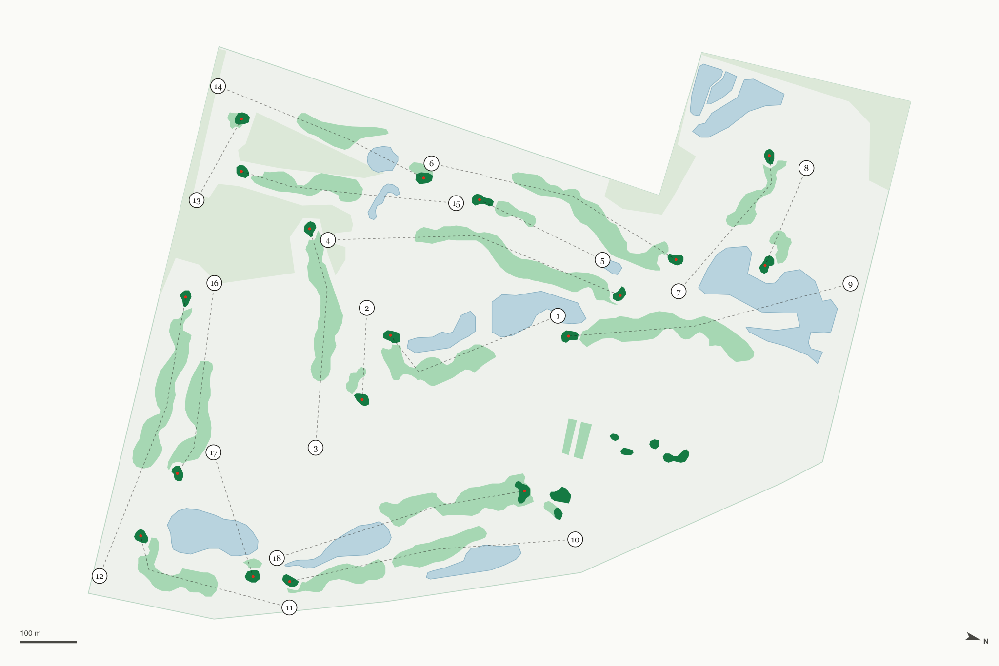 Map of Blackstone Golf Club