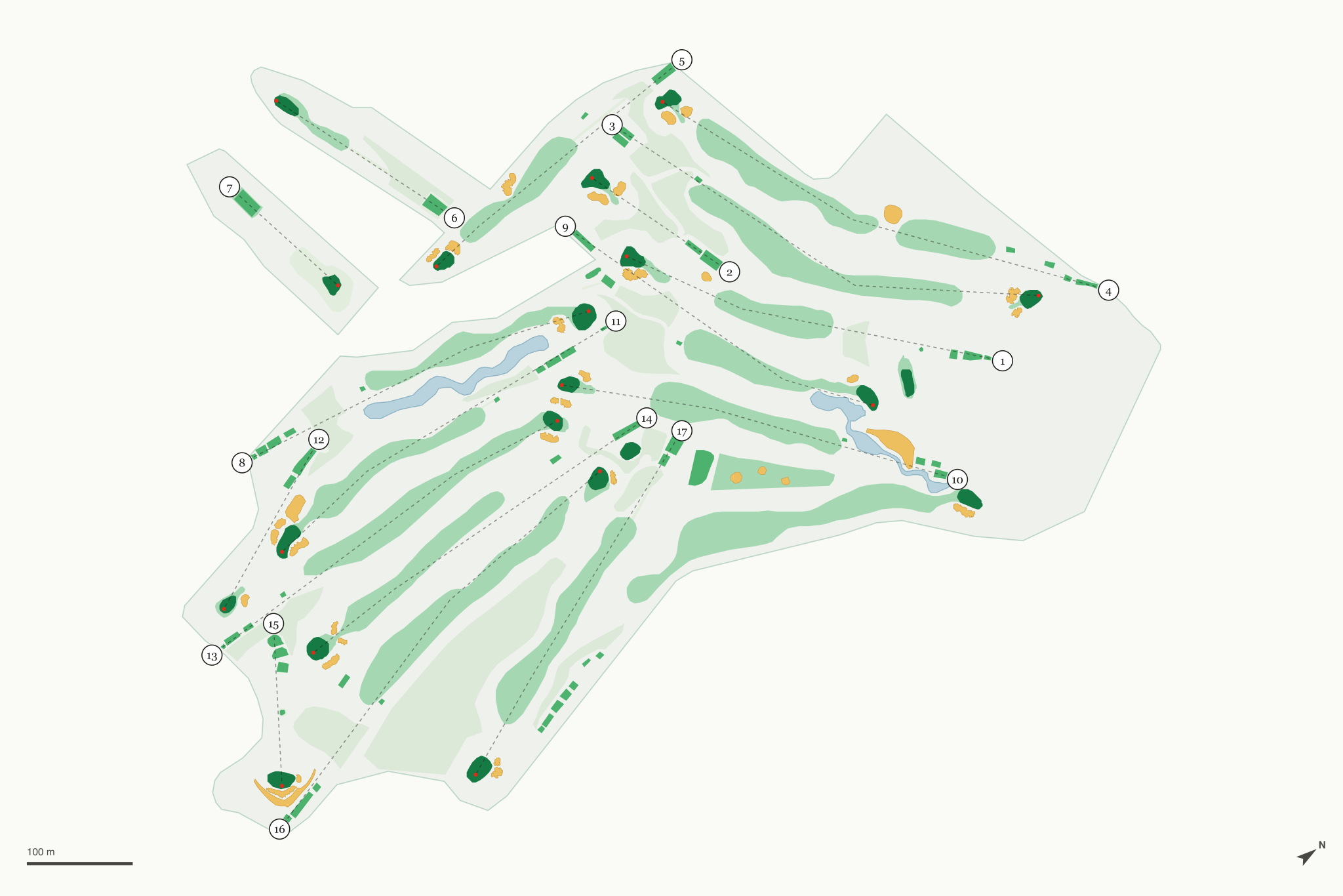 Map of Woodland Hills Country Club
