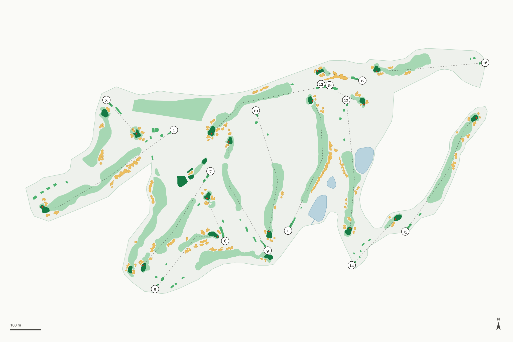 Map of Tehama Golf Club