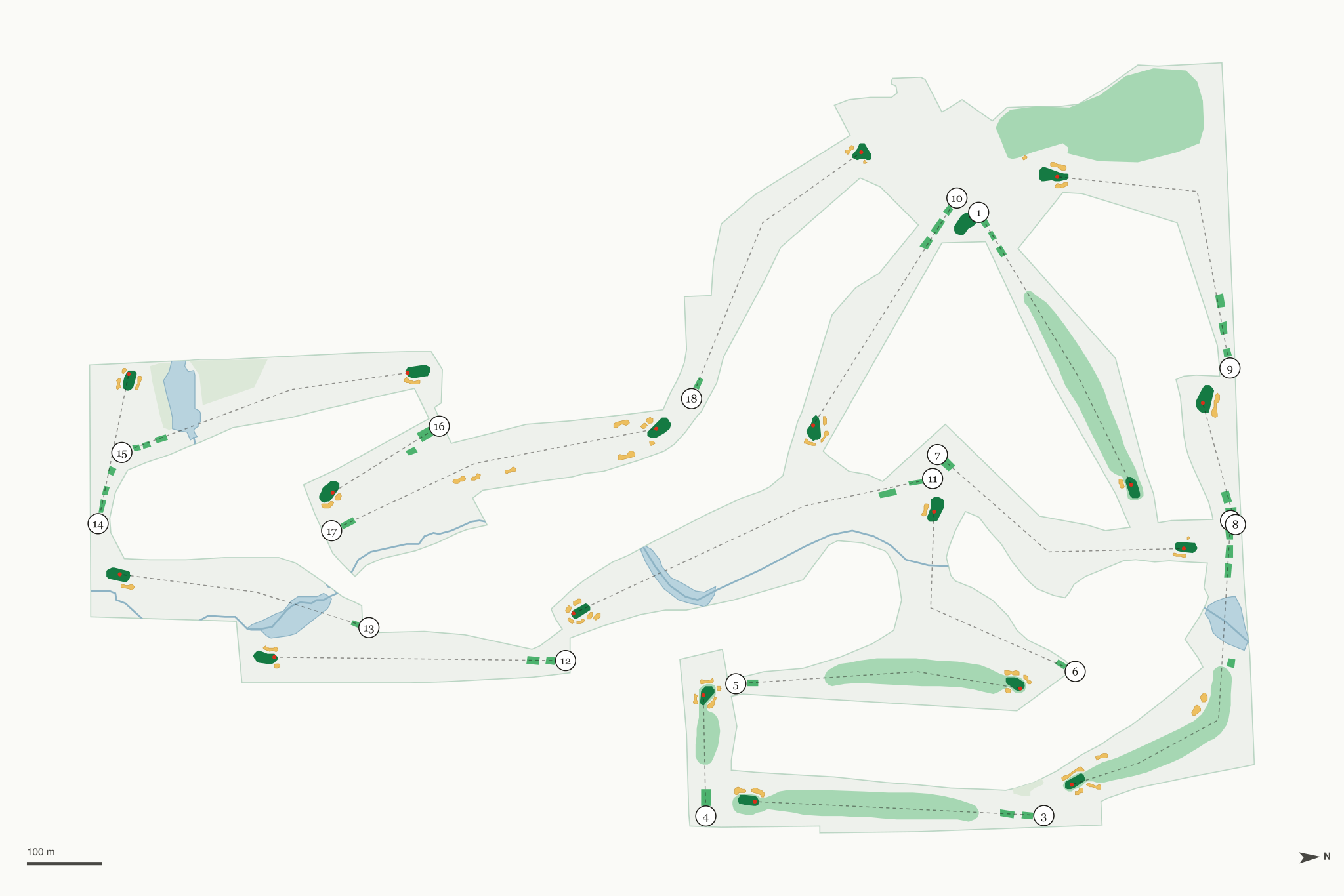 Map of Scenic Hills Country Club