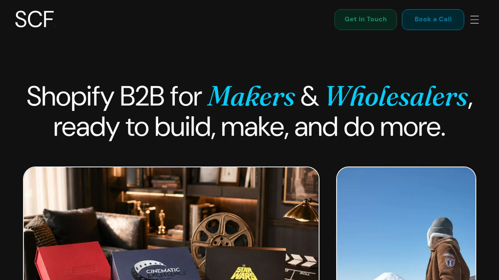 Screenshot of the ShopCreatify - B2B for Wholesalers & Makers Ready to Grow homepage