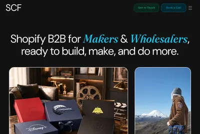 Screenshot of the ShopCreatify - B2B for Wholesalers & Makers Ready to Grow homepage