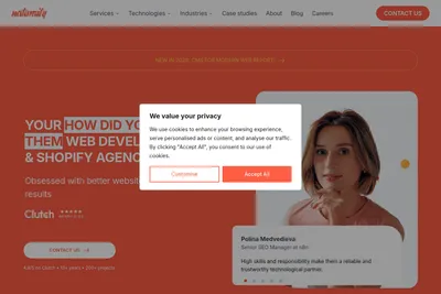 Screenshot of the Naturaily homepage