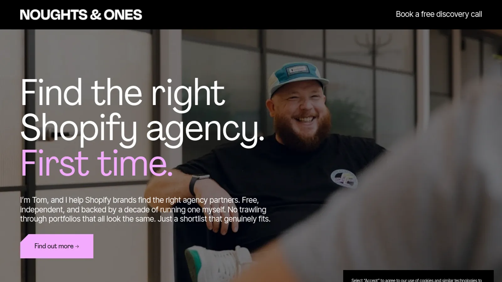 Screenshot of the Noughts & Ones homepage