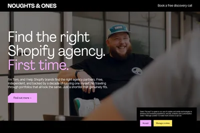 Screenshot of the Noughts & Ones homepage
