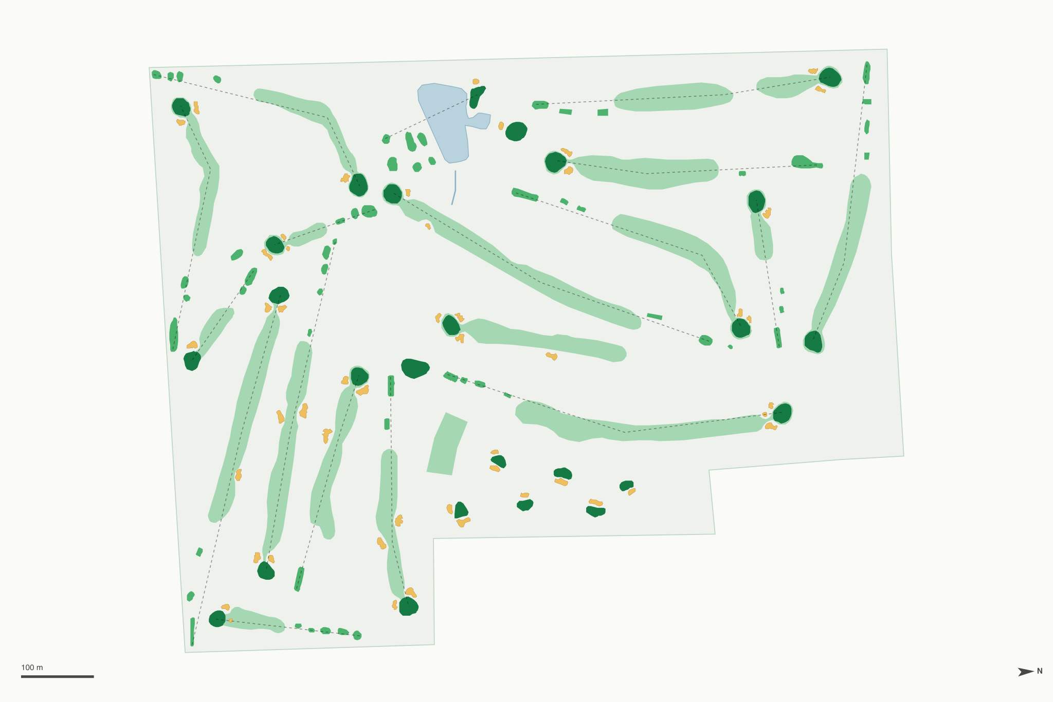 Map of Twin Oaks Country Club