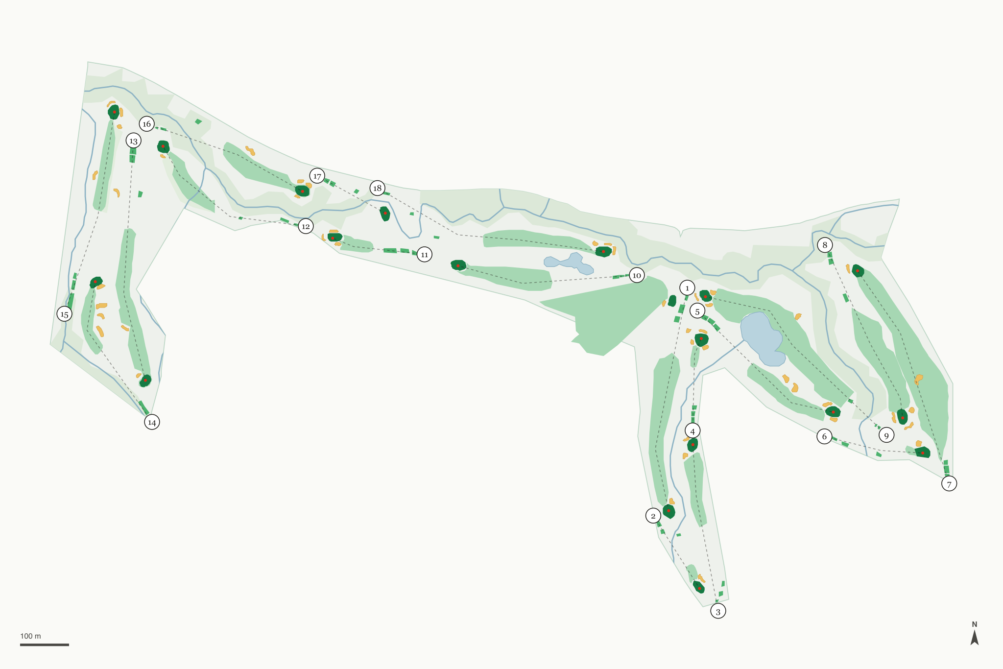Map of Franklin Canyon Golf Course