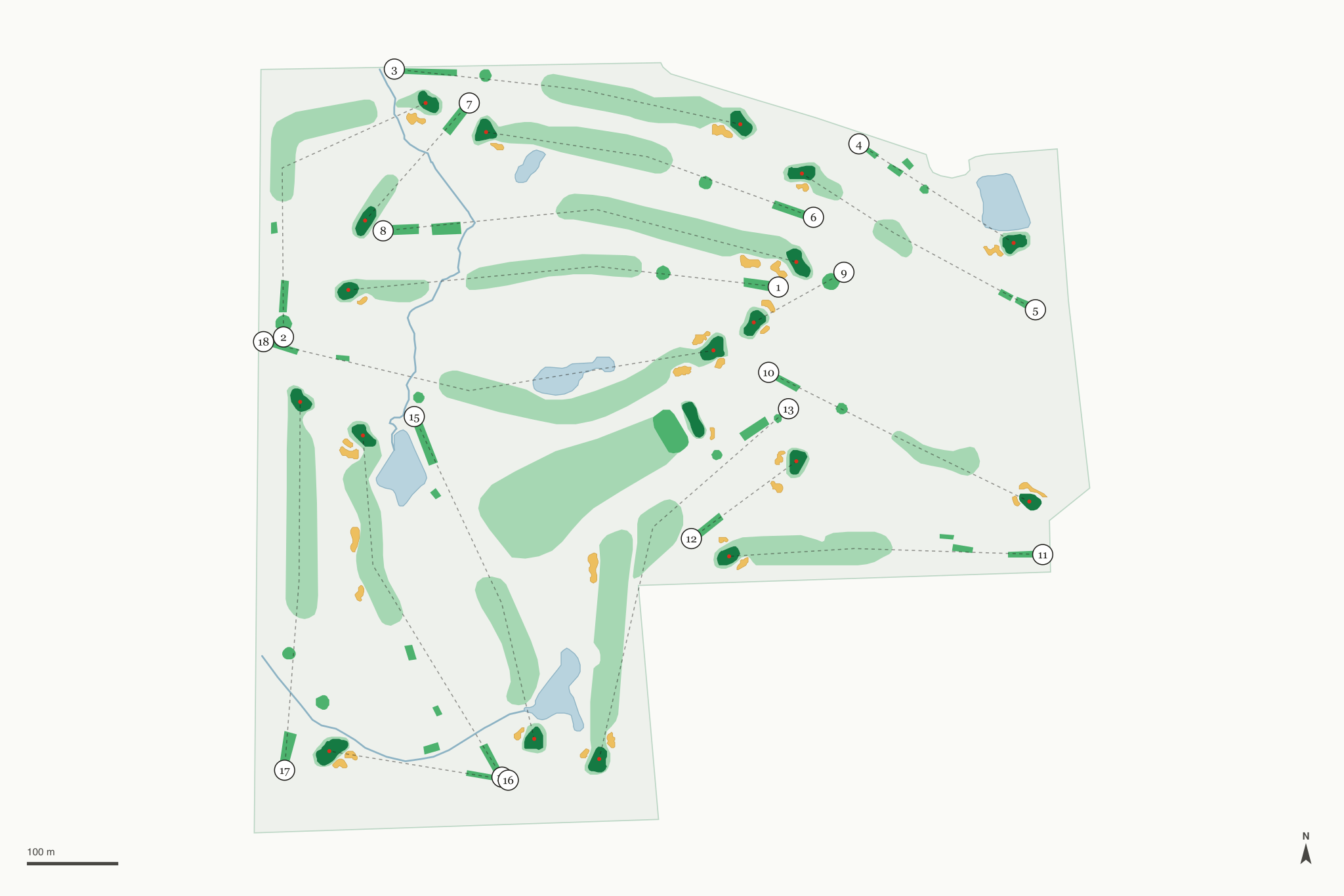 Map of Royal Hylands Golf Club