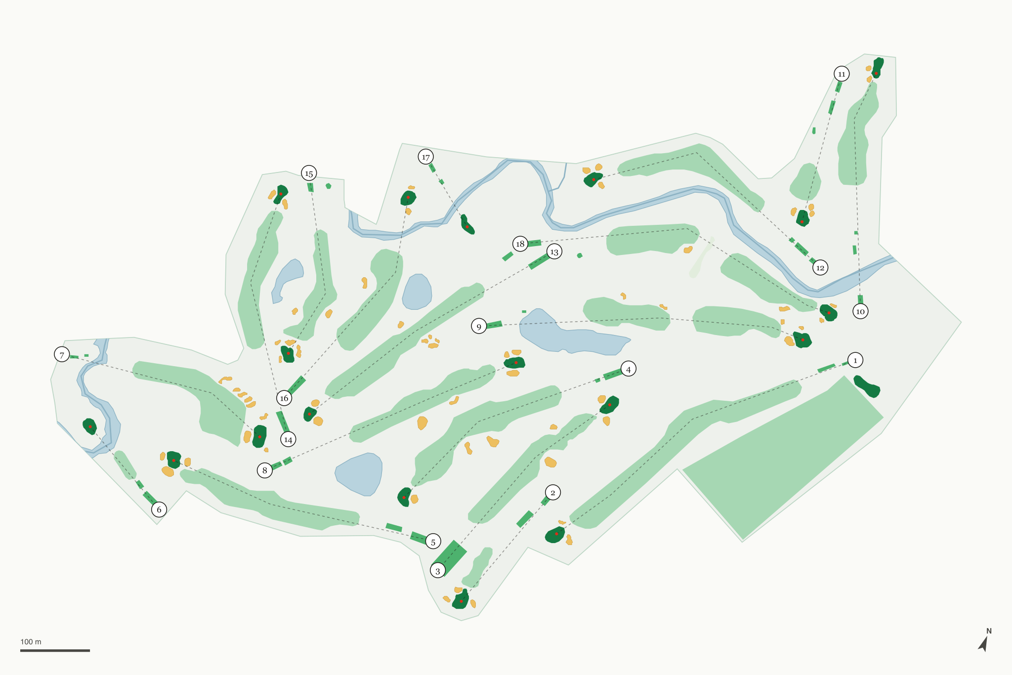 Map of Lake Tahoe Golf Course