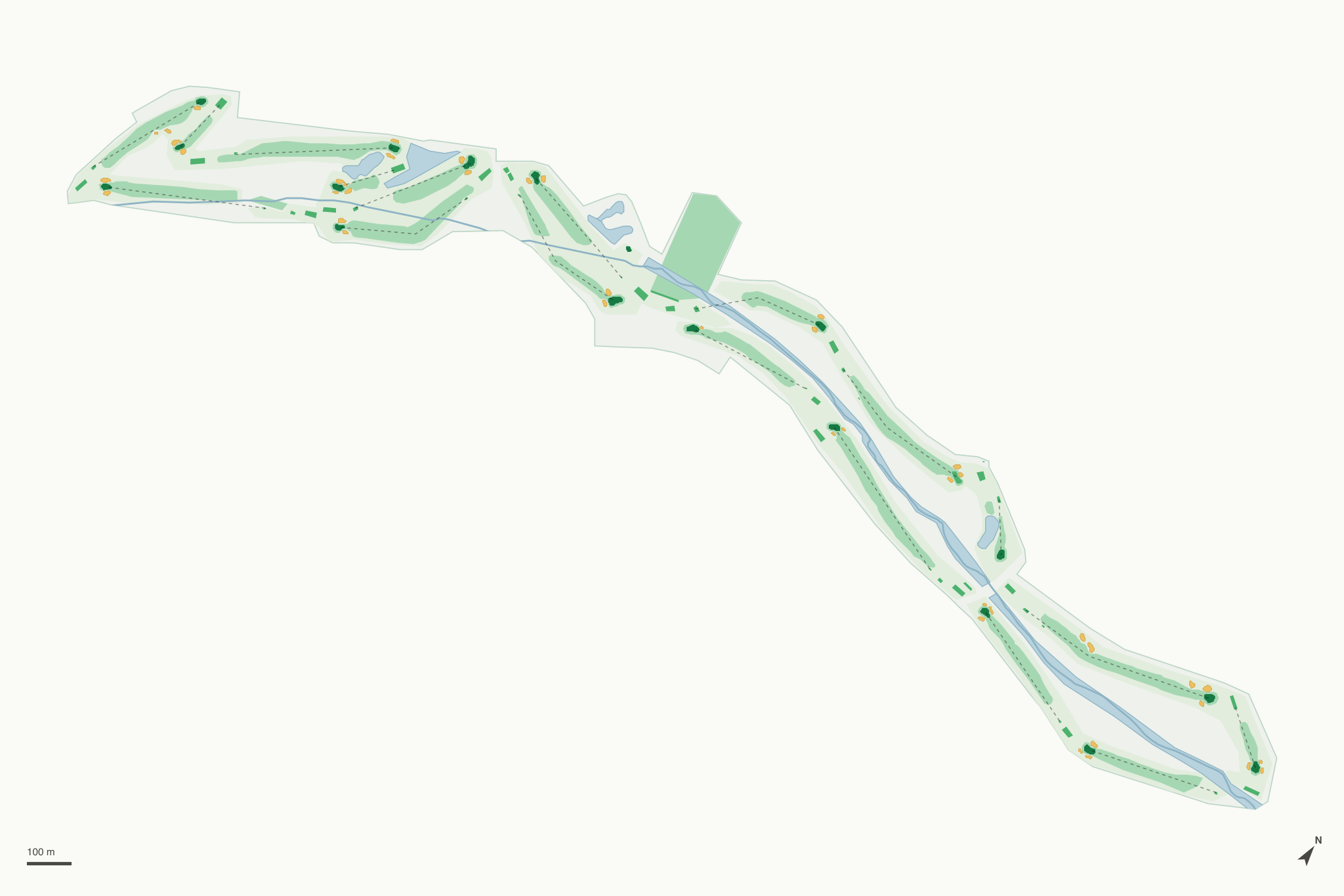Map of Hesperia Golf & Country Club