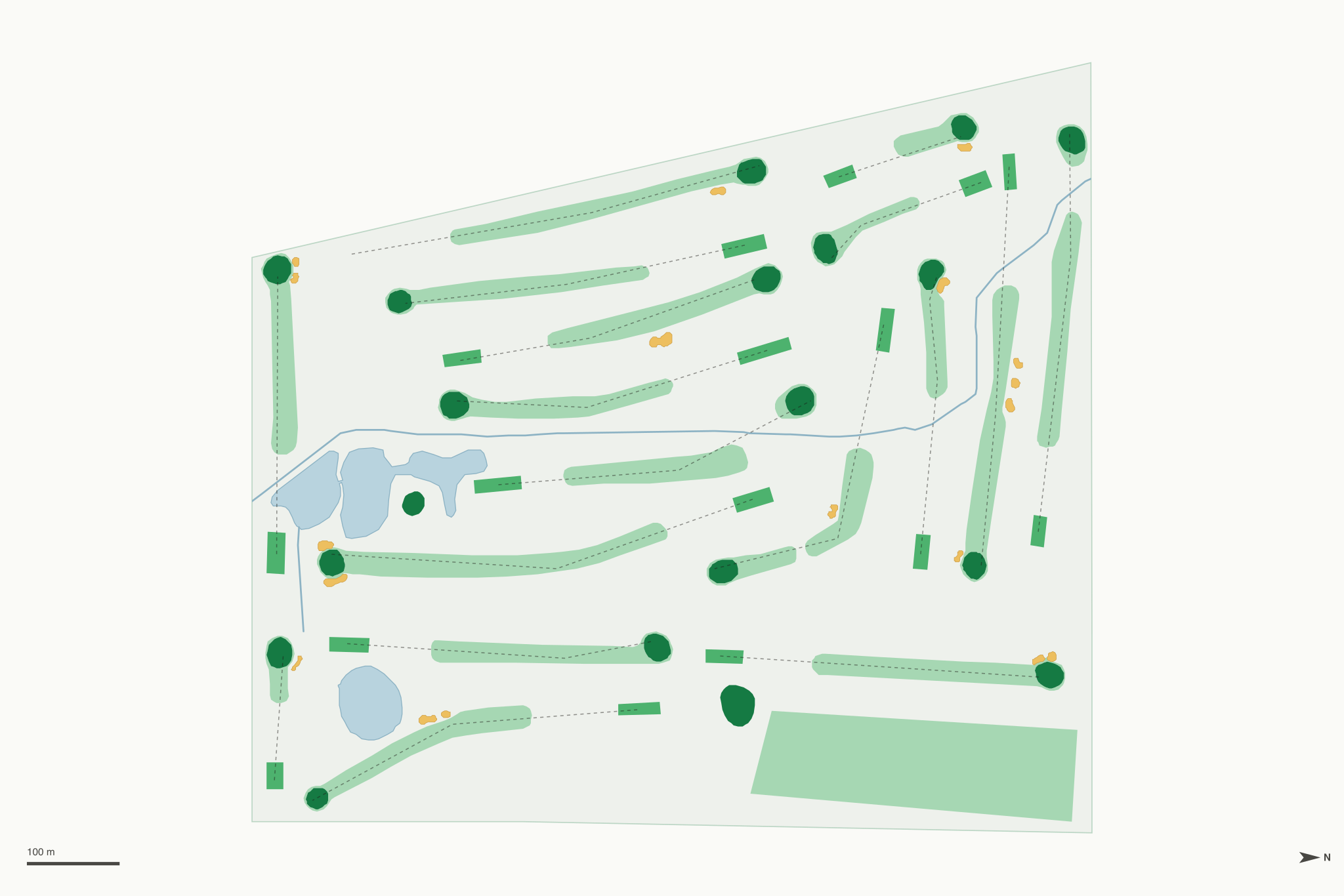Map of Foss Park Golf Course