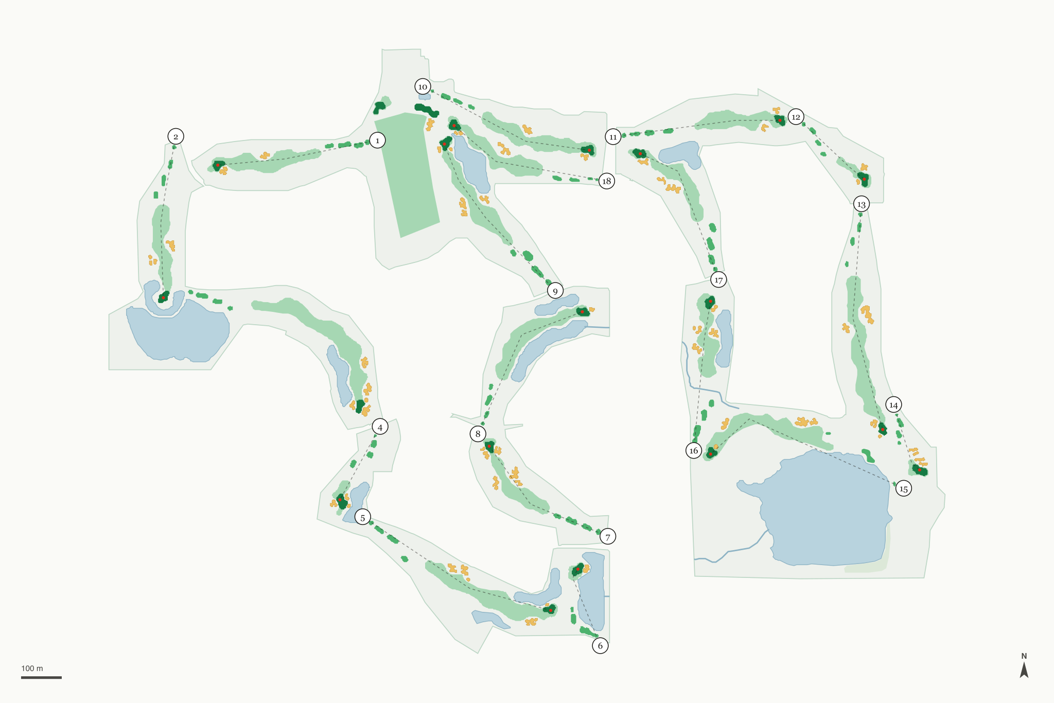 Map of Broadlands Golf Course
