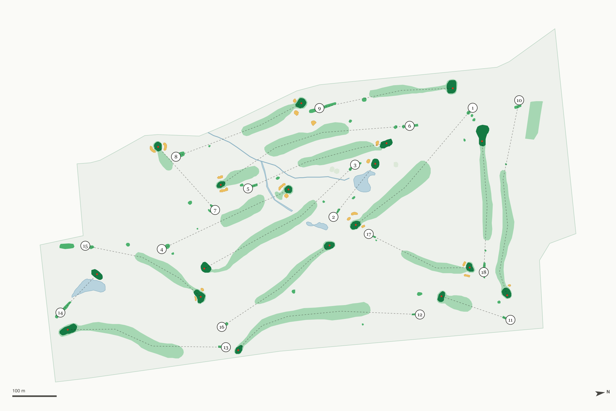 Map of Belmont Hills The Golf Pro Shop