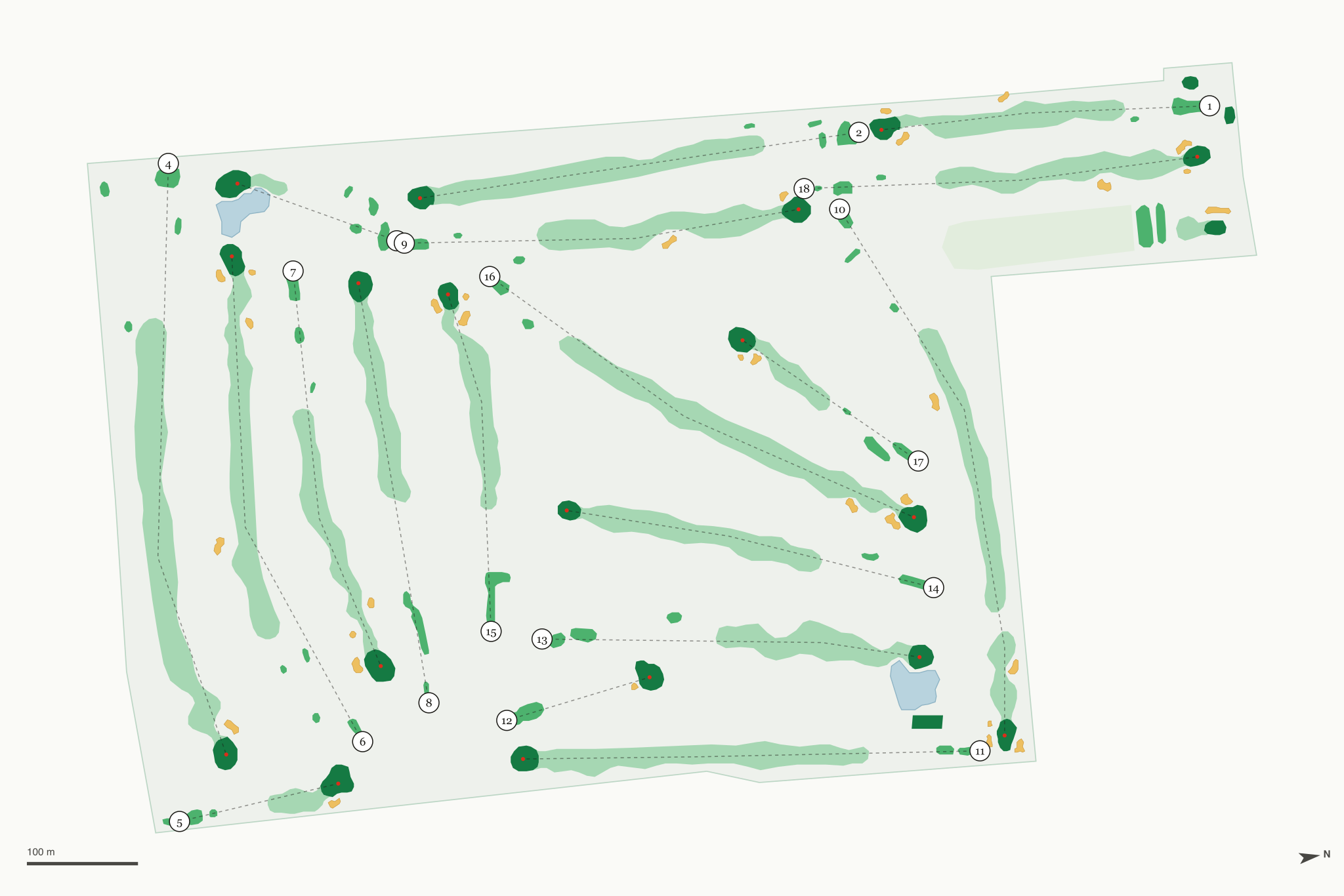 Map of Walnut Grove Country Club