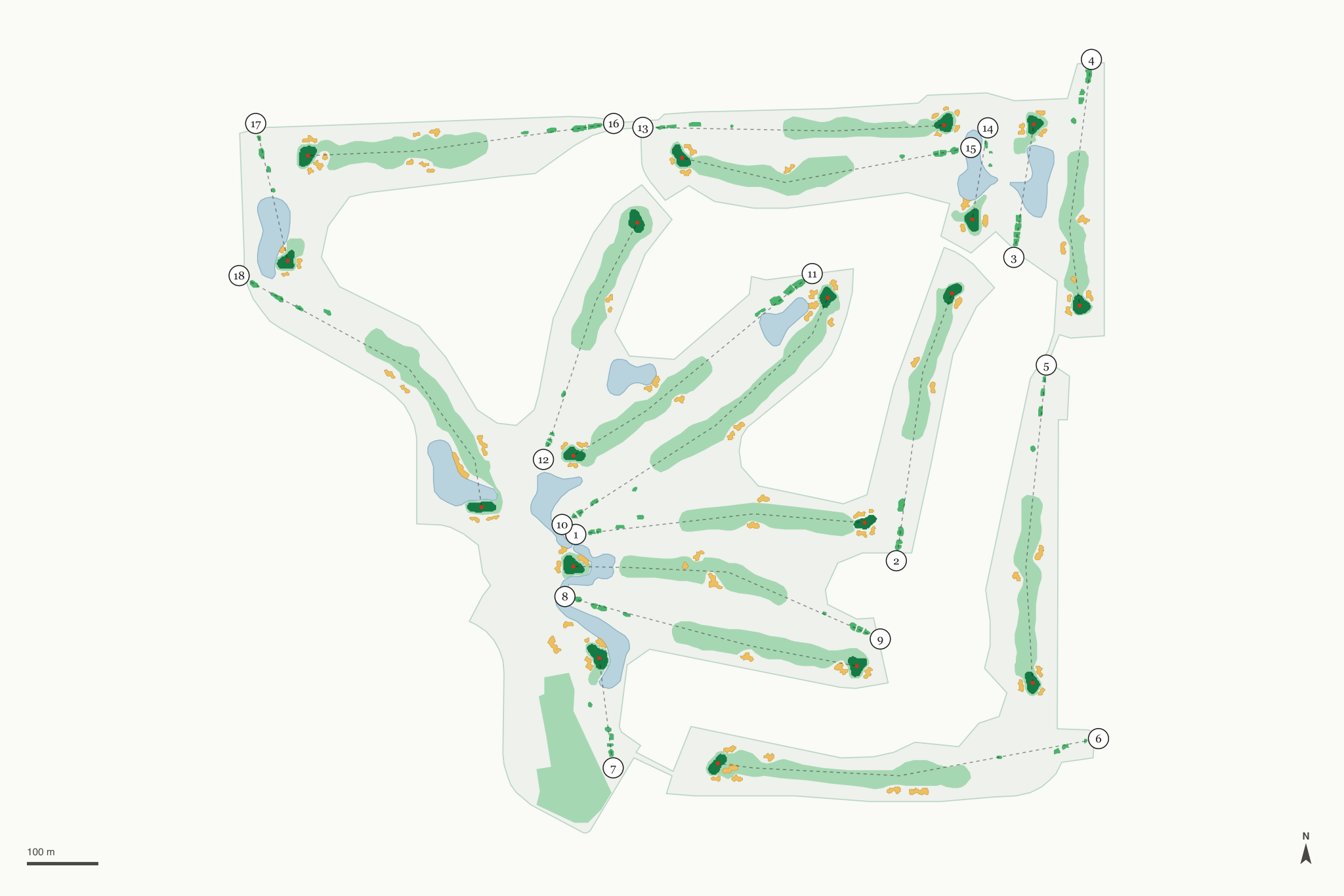 Map of The Las Vegas Country Club