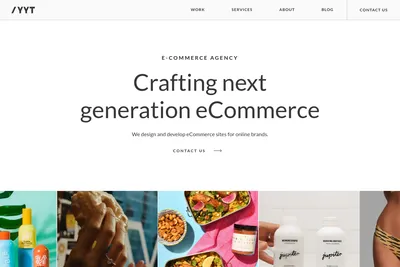 Screenshot of the YYT homepage