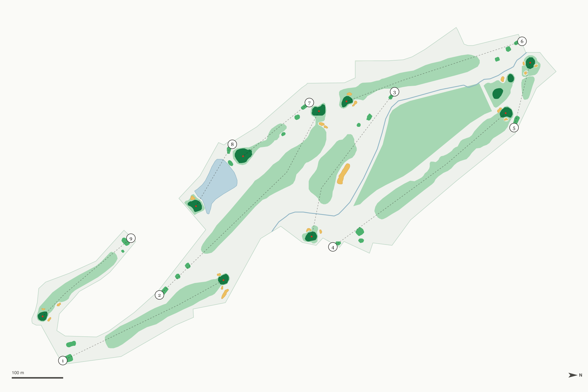 Map of Bear Mountain Golf Course