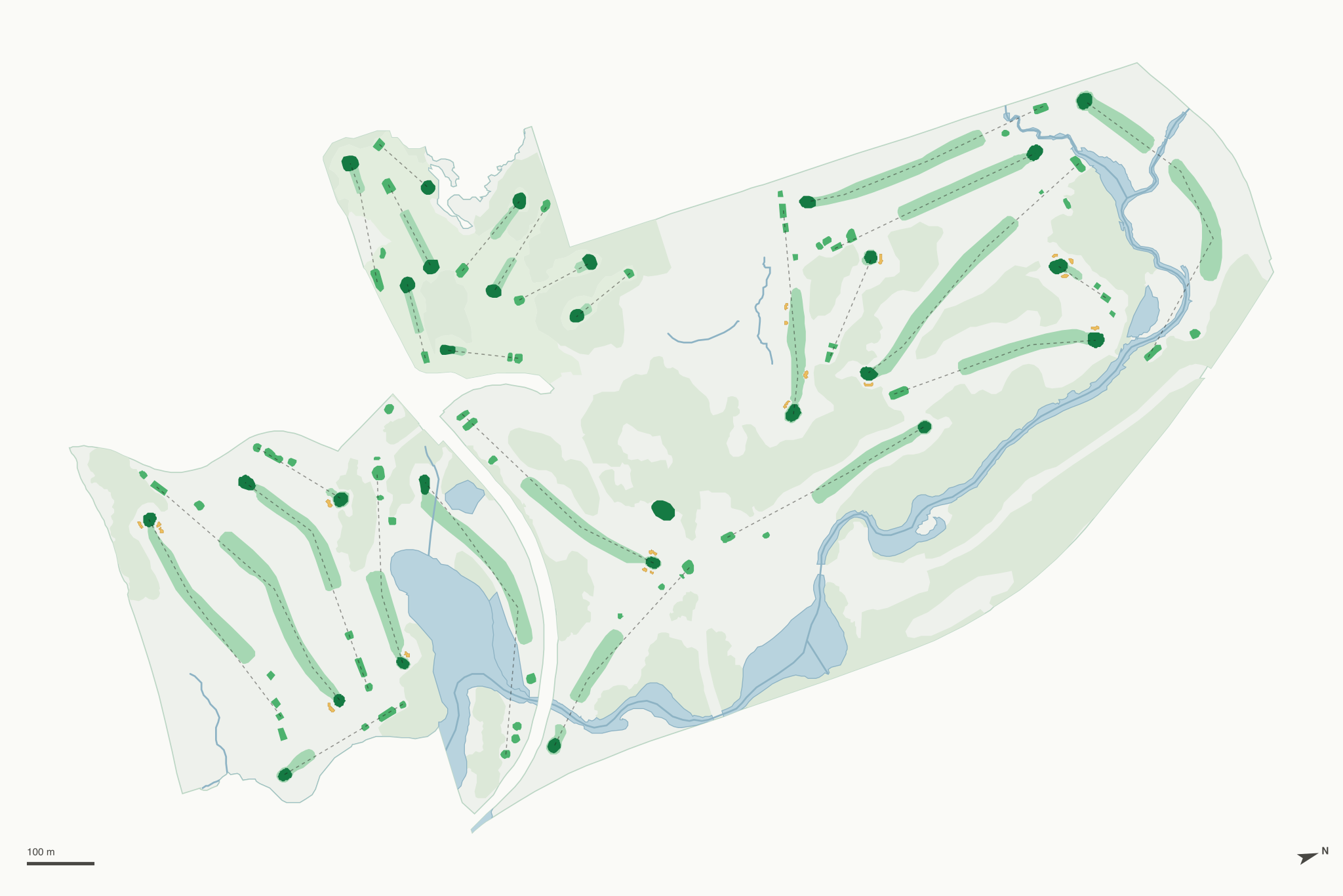 Map of Theodore Wirth Par 3 Golf Course