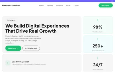 Screenshot of the Nextpath Solutions (SMC-PRIVATE) Limited homepage