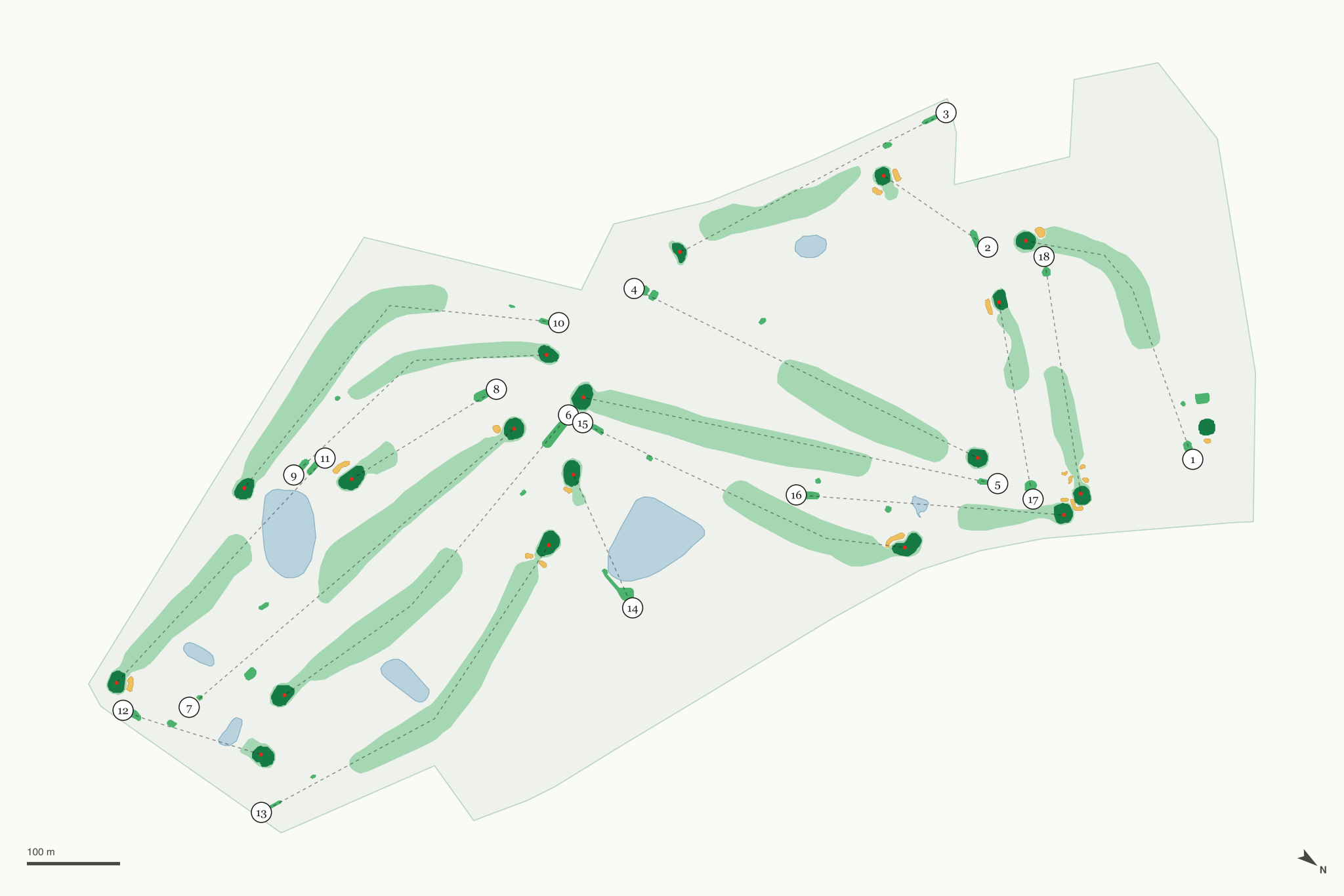 Map of Canasawacta Country Club