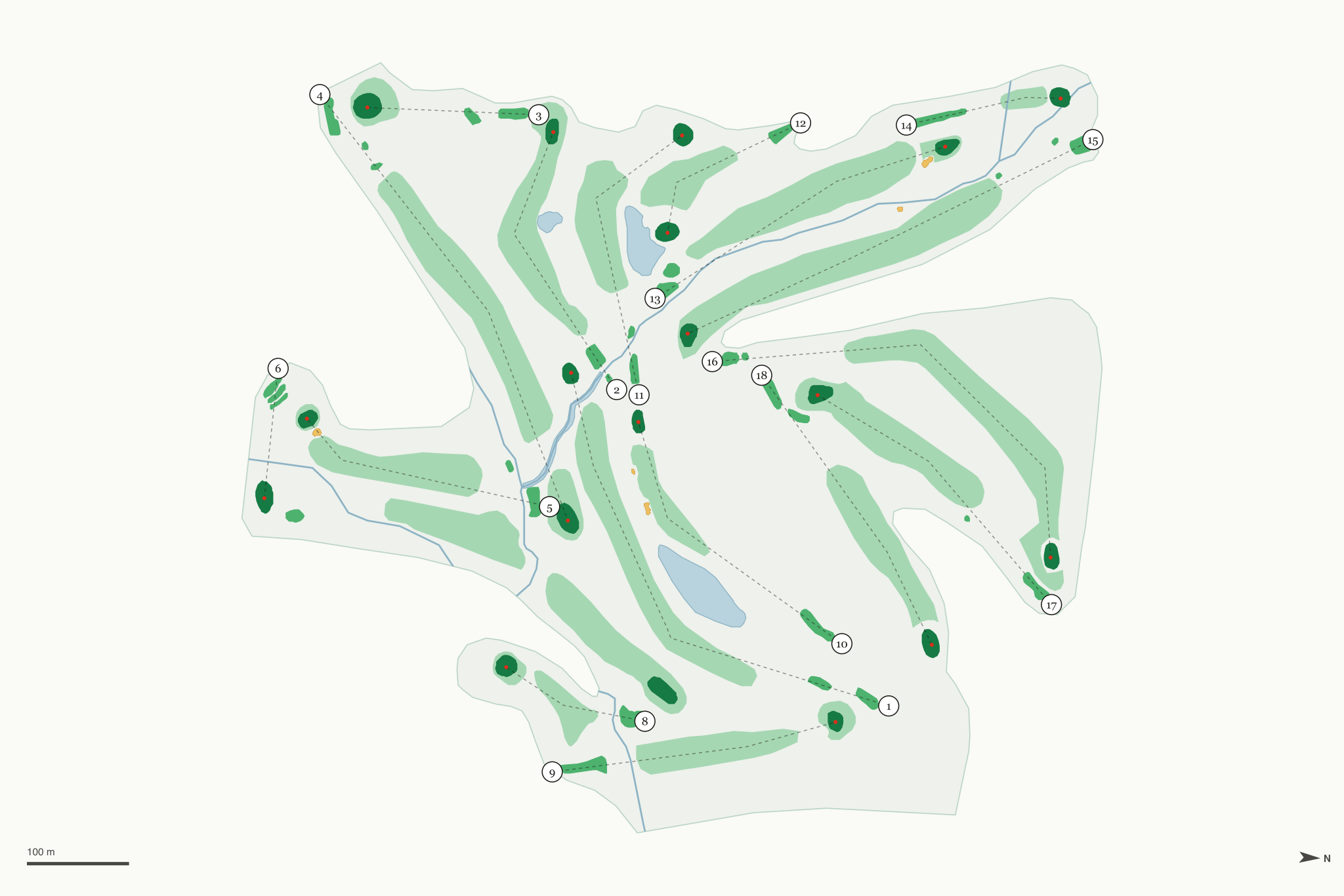 Map of Wildwood Golf Course