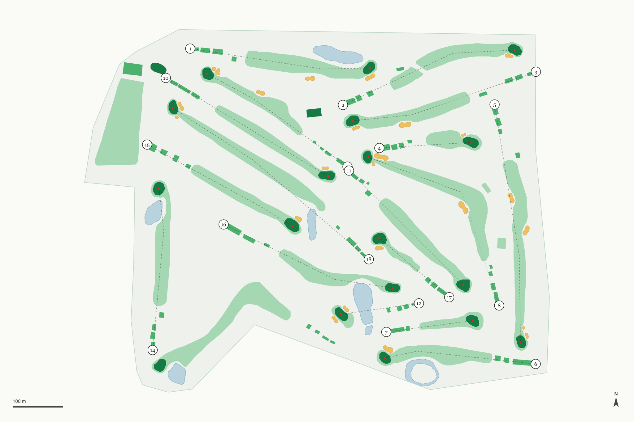 Map of Whitefish Golf Club