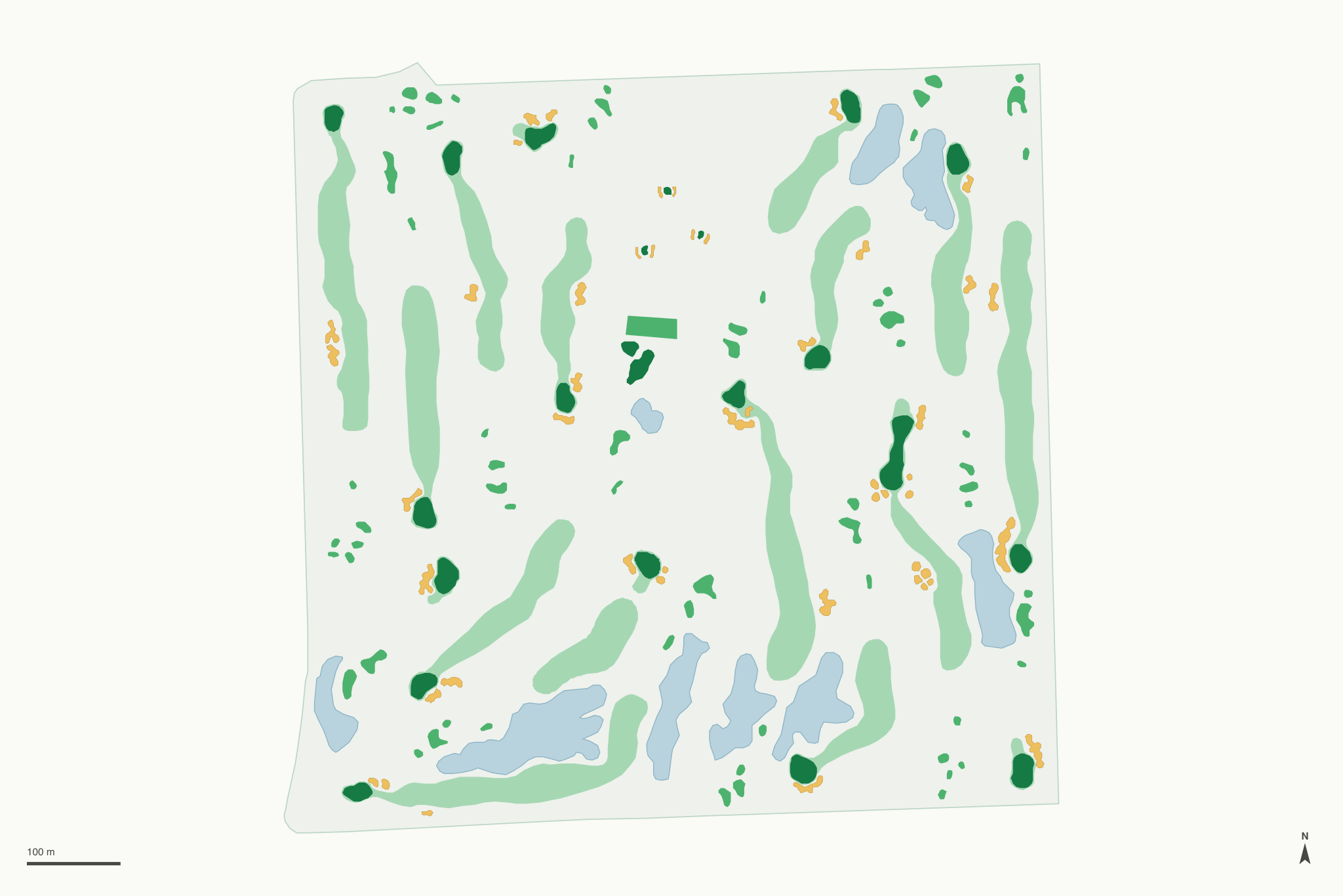 Map of Naperbrook Golf Course