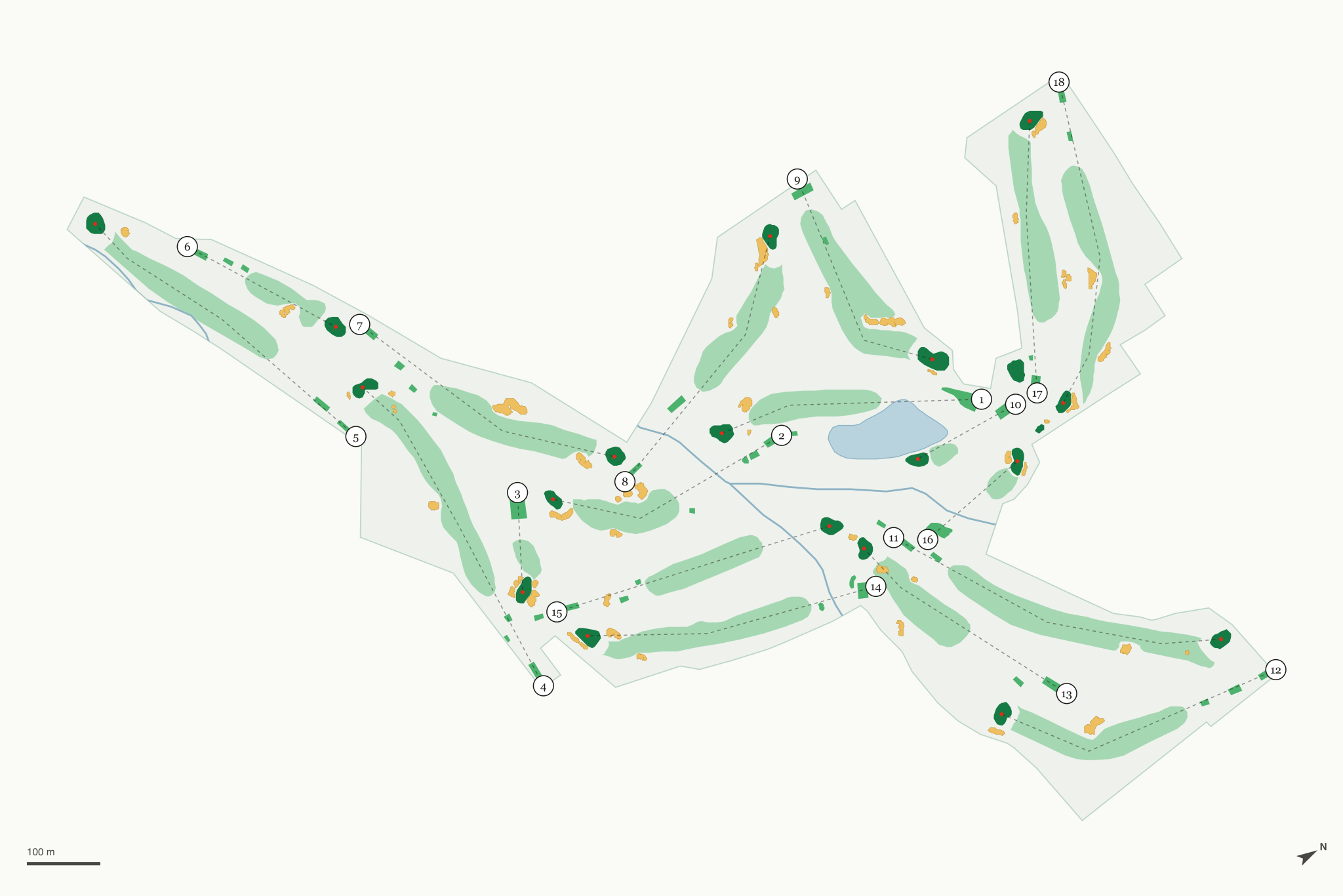 Map of Soule Park Golf Course