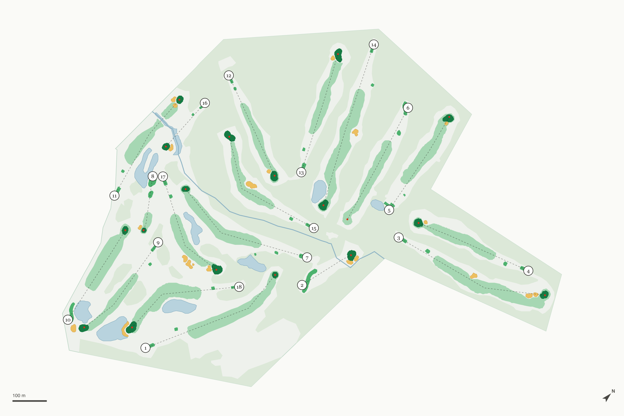 Map of Lakeview National Golf Course