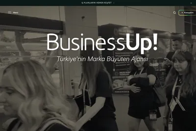 Screenshot of the BusinessUp! homepage