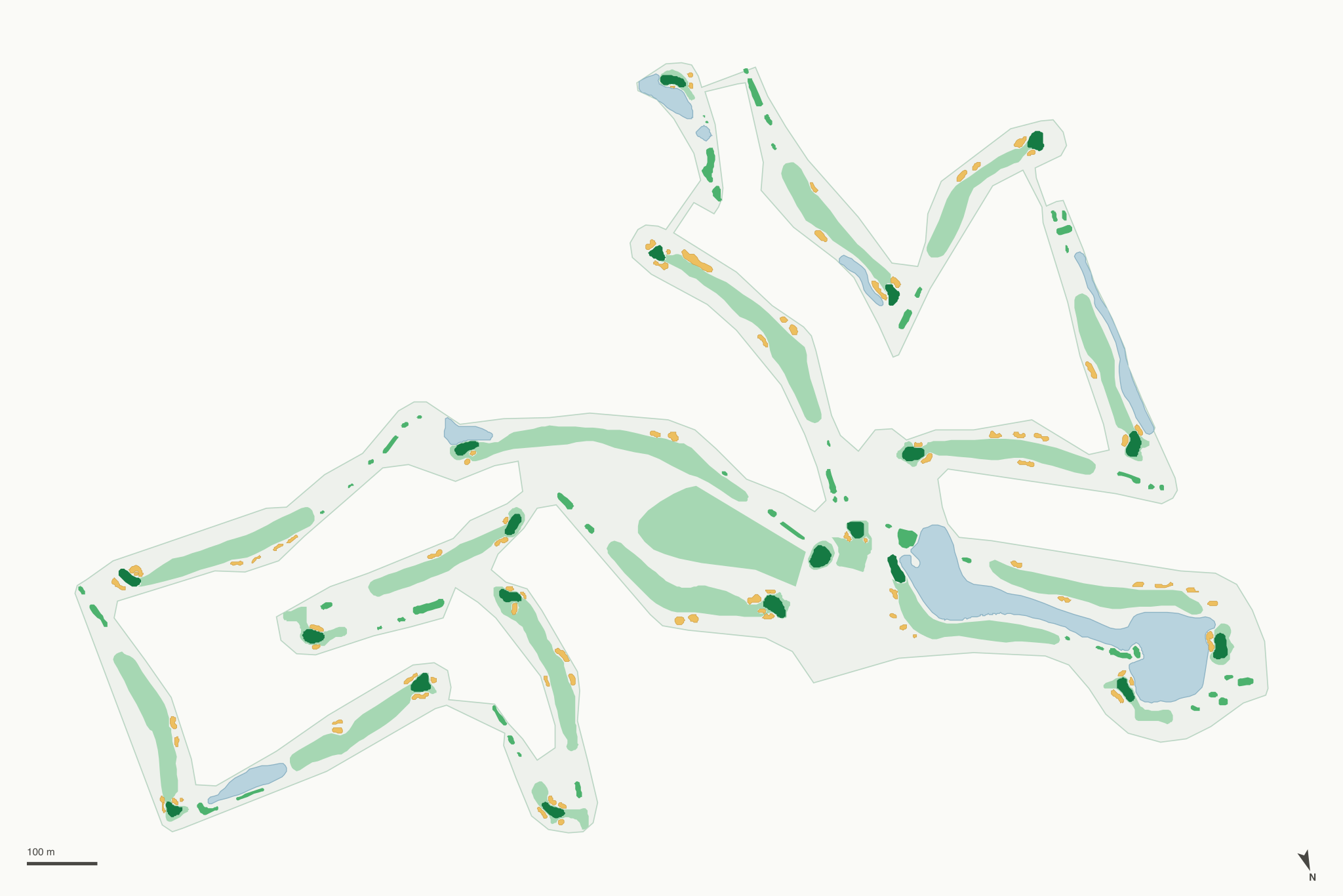 Map of Orange Tree Golf Club