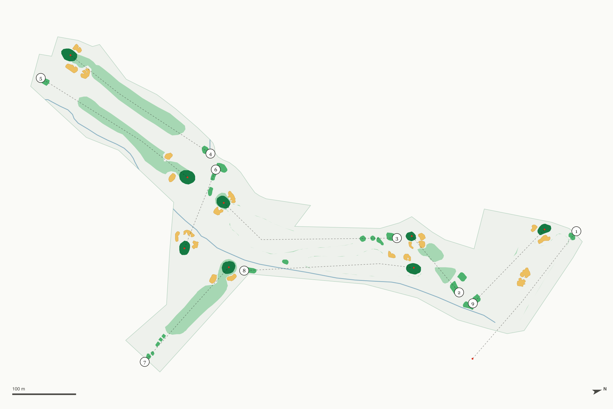 Map of Catalina Island Golf Course