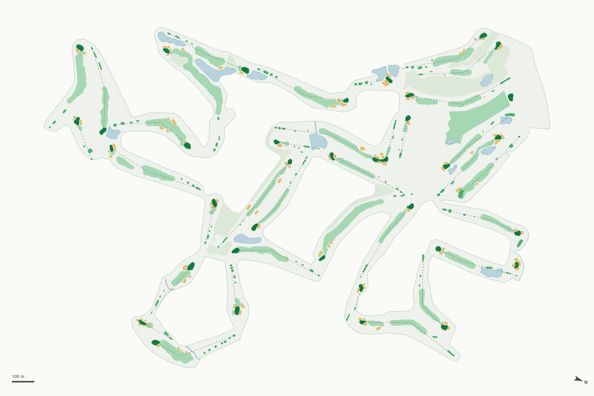 Map of Quail Hollow Country Club