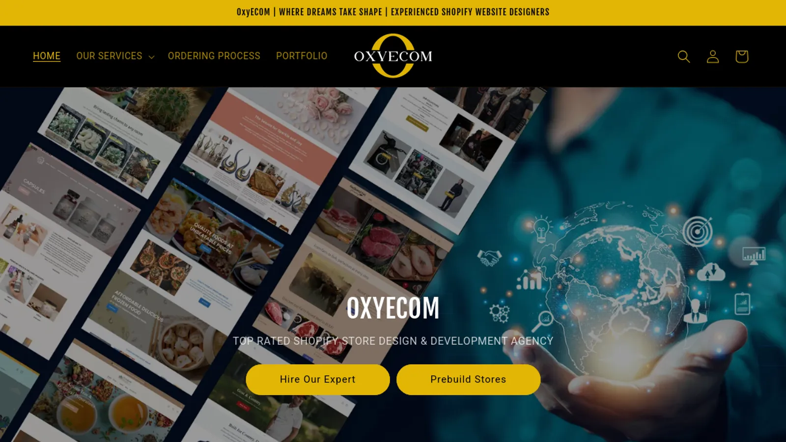 Screenshot of the Helen Vella homepage