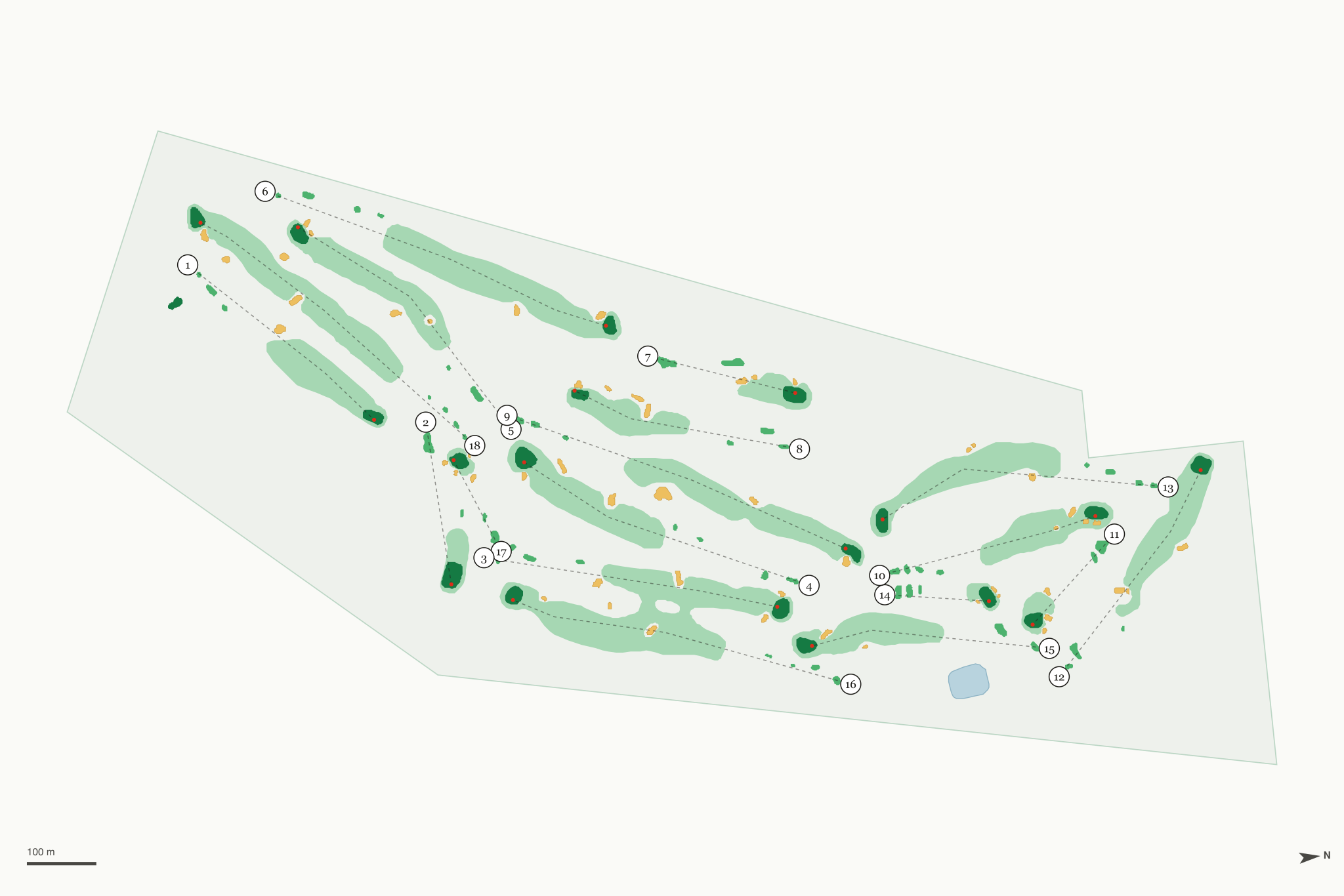 Map of Stoatin Brae Golf Club