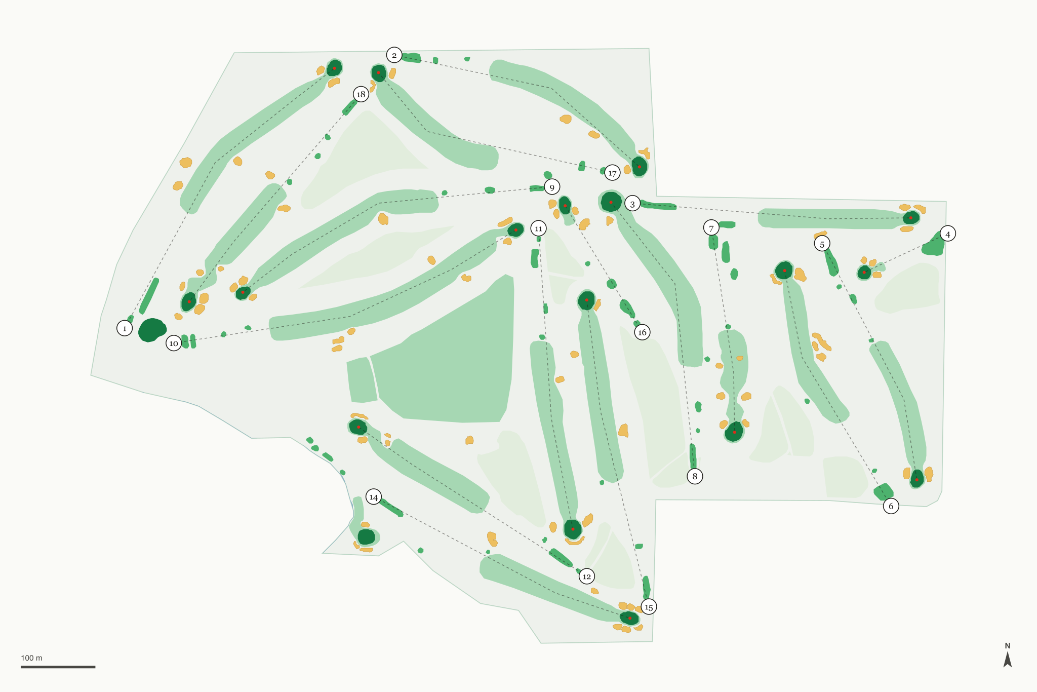 Map of Milham Park Golf Club