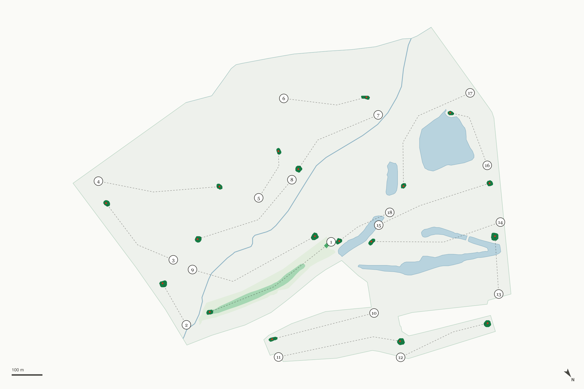 Map of King Ranch Golf Course