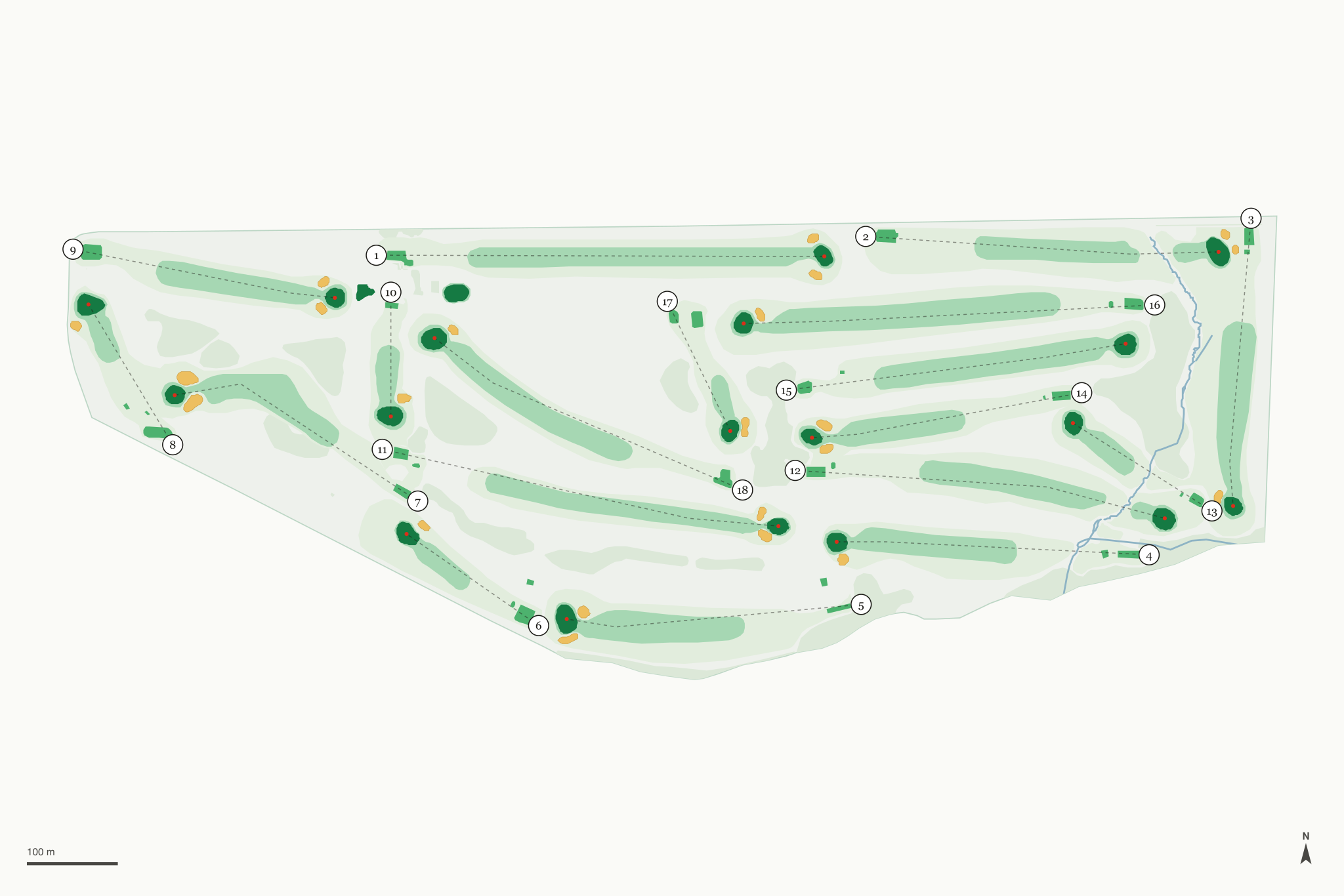 Map of Parkview Golf Course