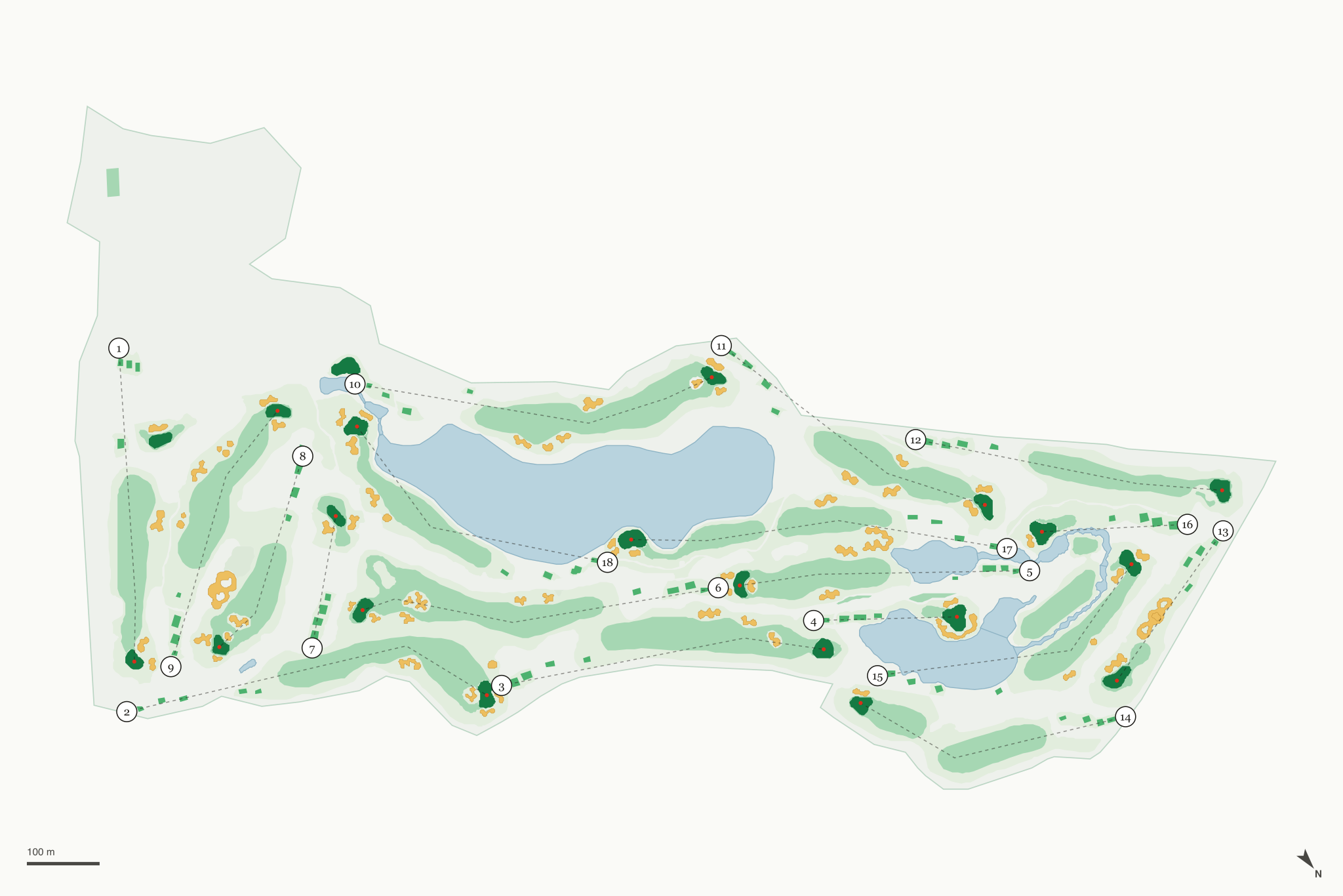 Map of Yocha Dehe Golf Club