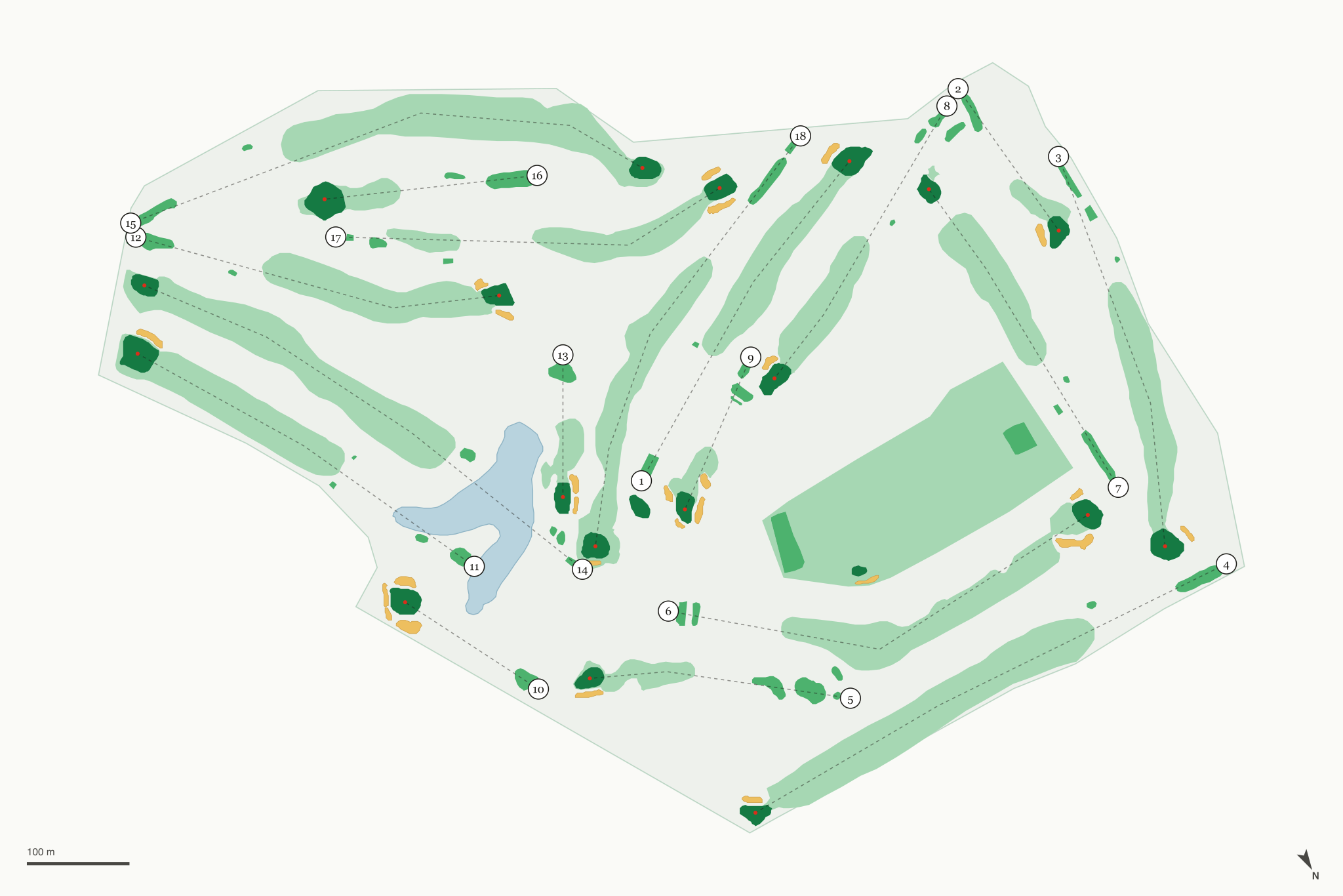 Map of St. Clair Country Club