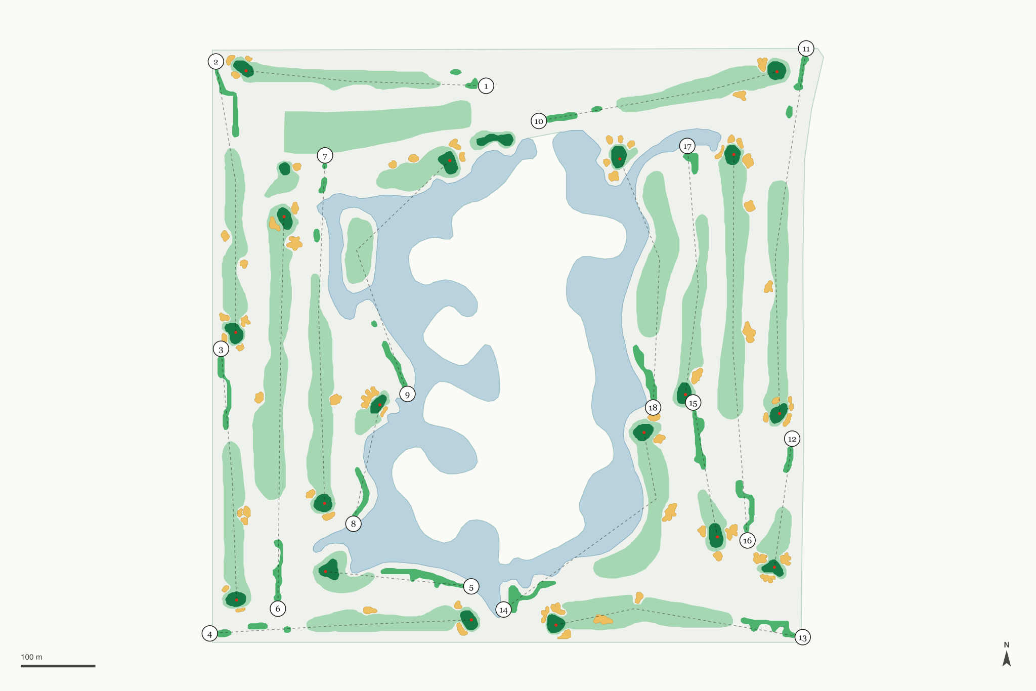 Map of Desert Island Country Club