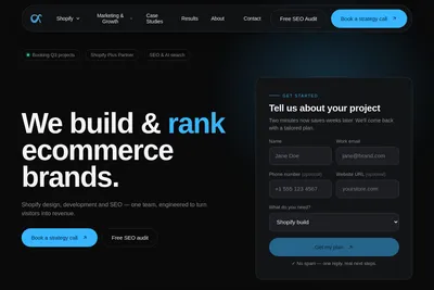 Screenshot of the Agentixmarketing.com homepage