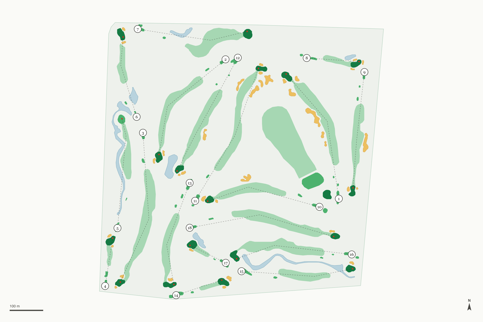 Map of Blueberry Pines