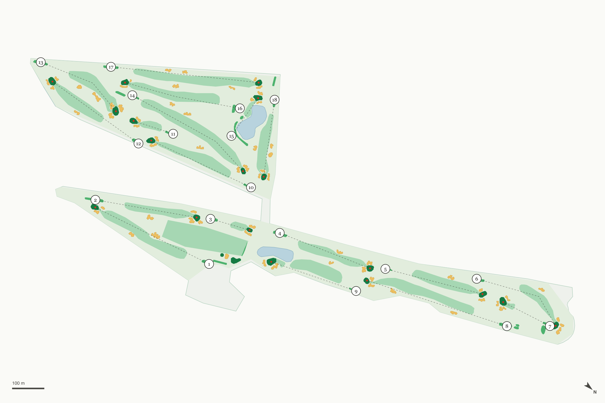 Map of Shandin Hills Golf Club